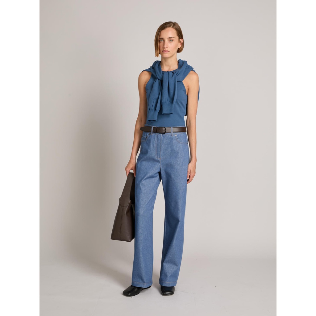 Pantalone in jersey Max Mara MMLEMIRO blu - immagine 3