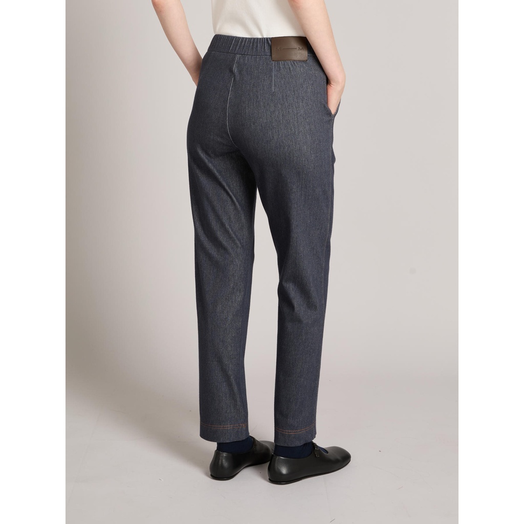 Pantaloni carrot Max Mara MMLVAMPATA azzurro - immagine 4